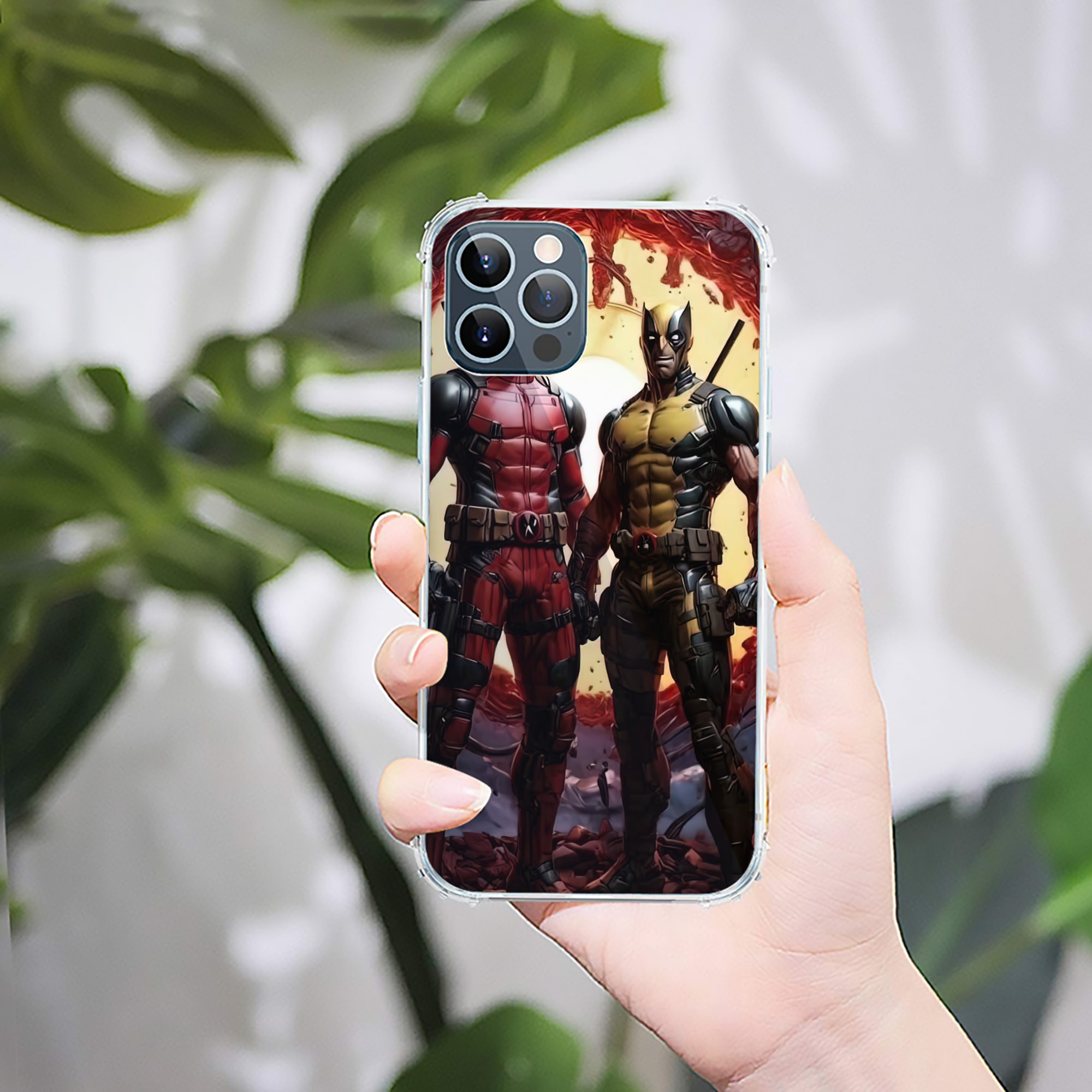 （画像用） Deadpool デッドプール 【iPhone 12シリーズ対応】透明スマホケース（クリアソフトケース）